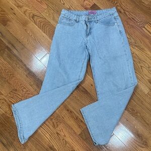 Edikted Light Blue Flare Jeans